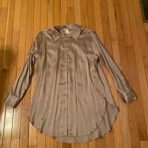 Satin shirt and pants set